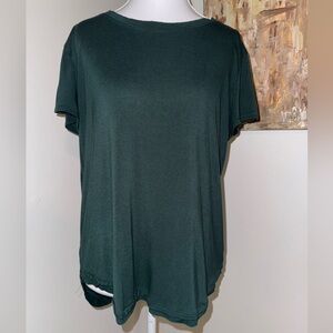 HEATHER-Forest Green Short Sleeve Tshirt | Size M